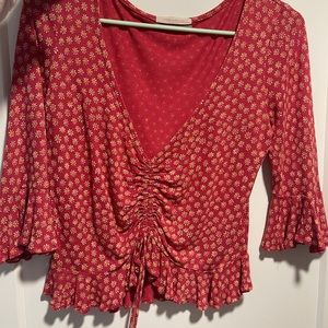 Urban outfitters ruched front crop top